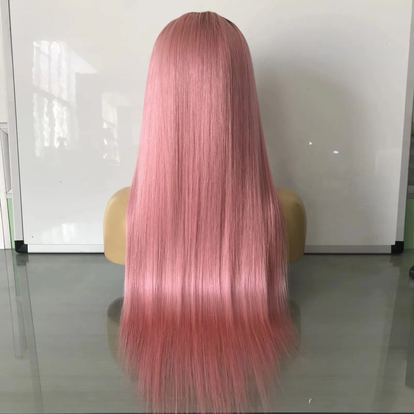 

Amara Best Selling pink color wig yaki straight wig