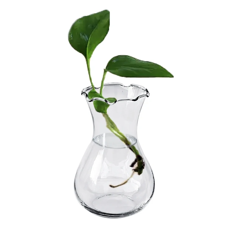 

Wholesale Cheap Mini Small Clear Hydroponic Glass Hyacinth Bud Vase, Clear ,accpet spray othe colors