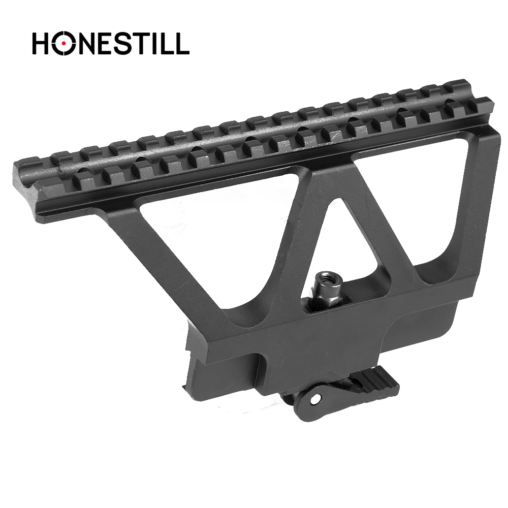 

Portable Tactical AK47 Series Rail Side Mount Quick QD Style 20mm Detach weaver Gun Rail Double Side AK Scope Sight Mounts Rifle, Black