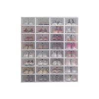 

Multi-Function Stackable Storage Bins Shoe Box With Window, Waterproof Clear Plastic Container clear plastic box for shoes