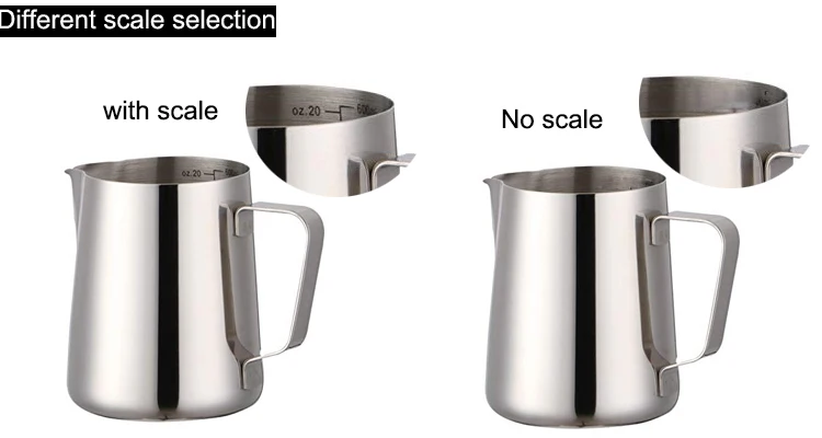 Pitcher Scale Measurement Scales Stainless Steel Frothing Jug Milk Pitcher| Alibaba.com