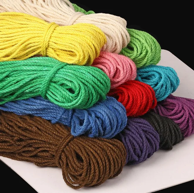 

5mm twine jute rope DIY craft ropes for home decoration, Customer require