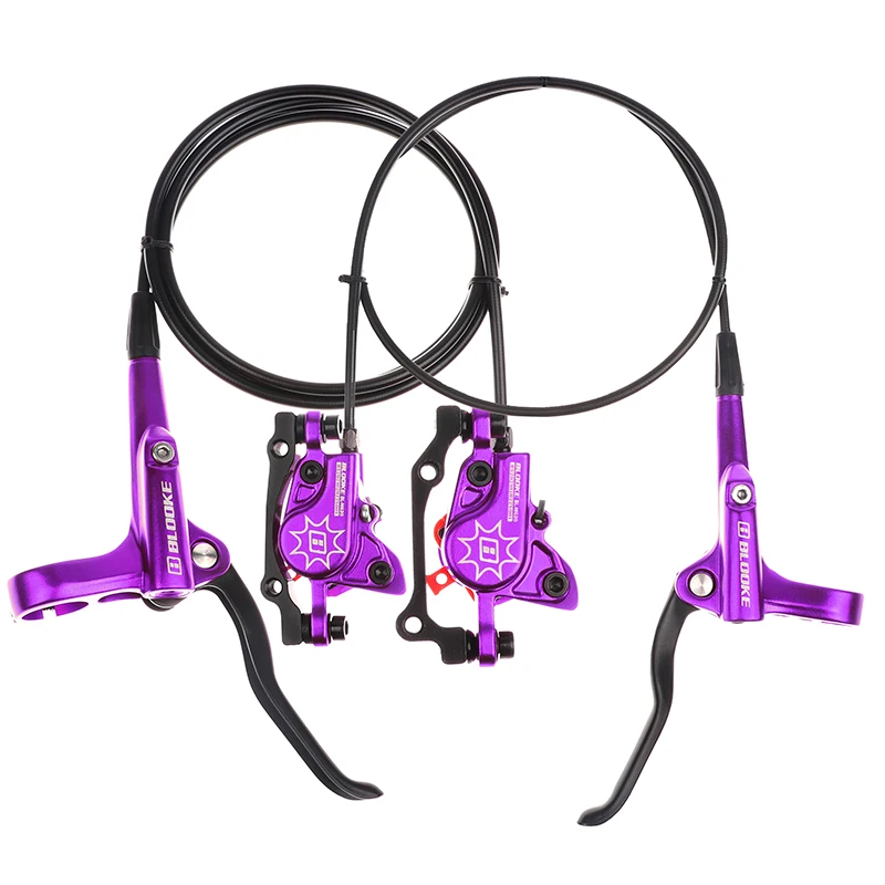 

BLOOKE New Product Wholesale Color Bicycle Hydraulic Disc Brake MTB Bike Brake ZOOM The Same Bicycle Brake Set, Black gold blue red purple