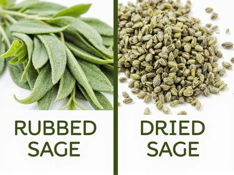 Rubbed Sage vs Dried Sage: Key Differences Explained
