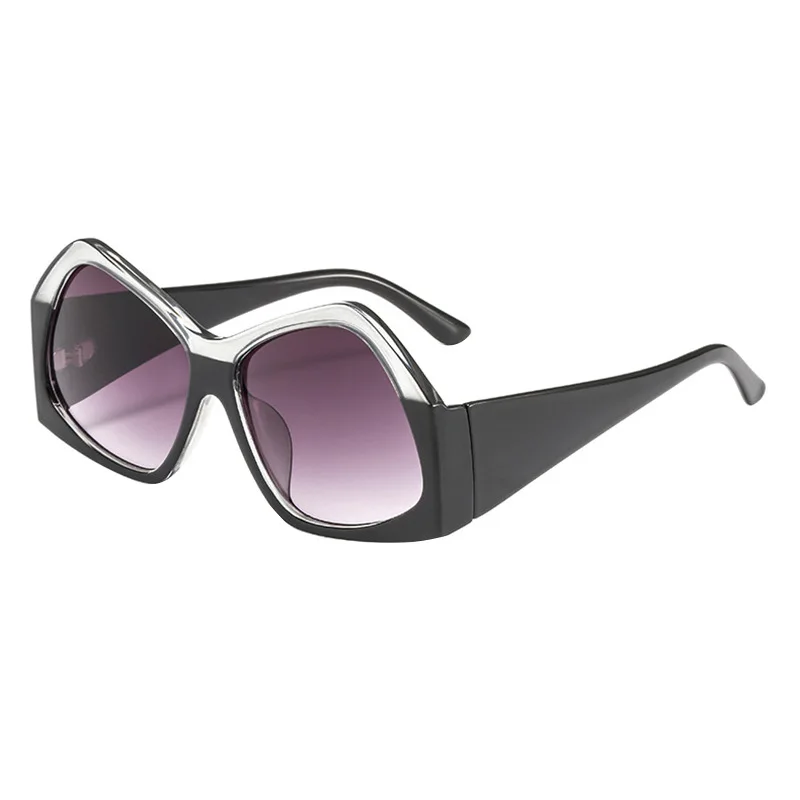 

New Fashion Multi-Color PC Irregular Large Frame Sunglasses 2022