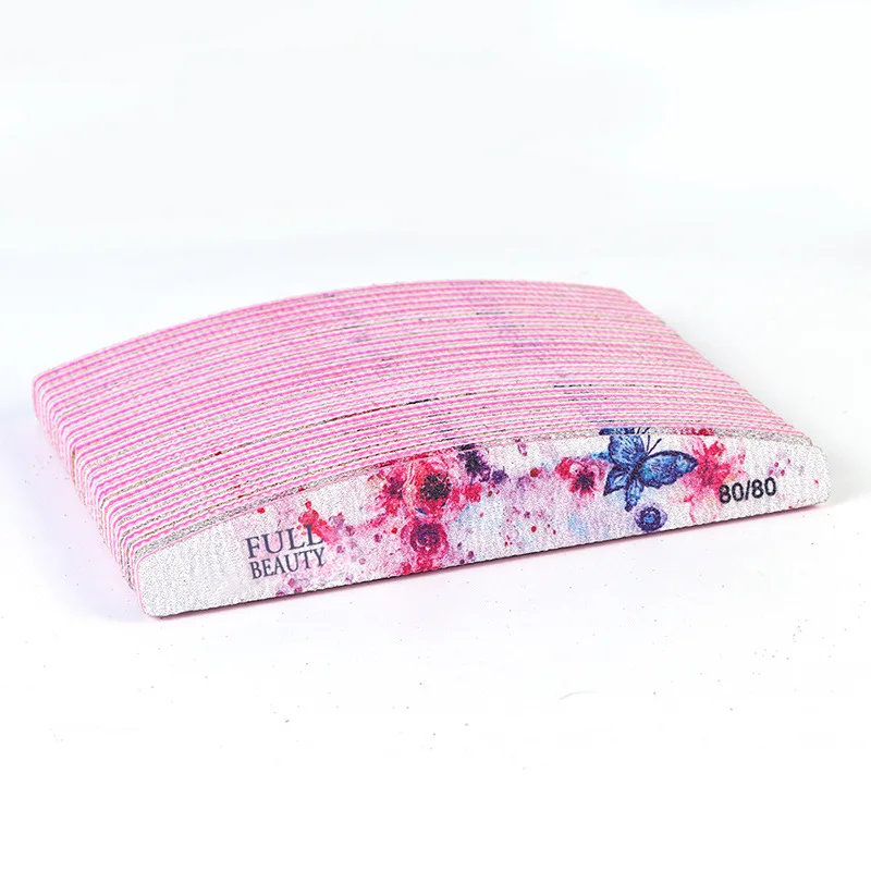 

Full Beauty Wholesale Half-moon Sanding Mini Nail File 80/80