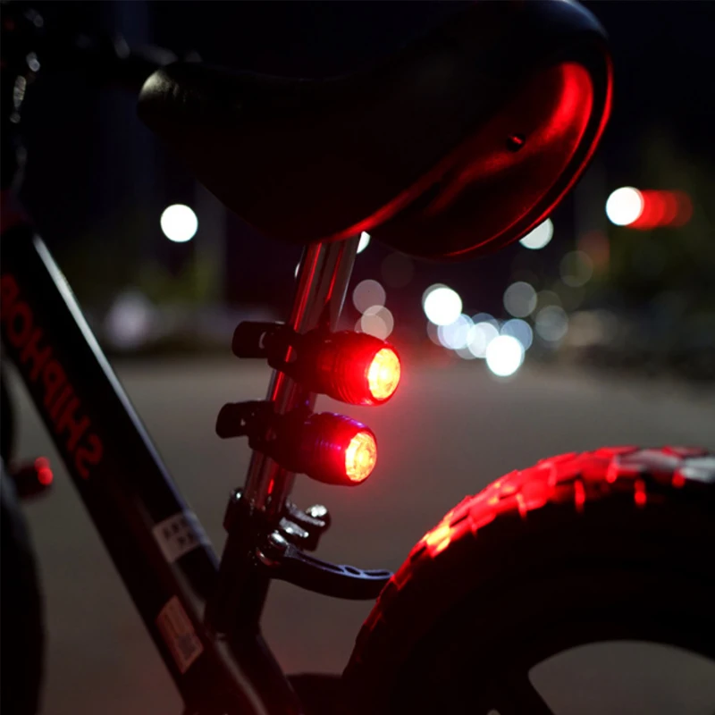 

Bicycle Seatpost Accessories Tail Light Cycling Warning USB Charge LED Bike Signal Light