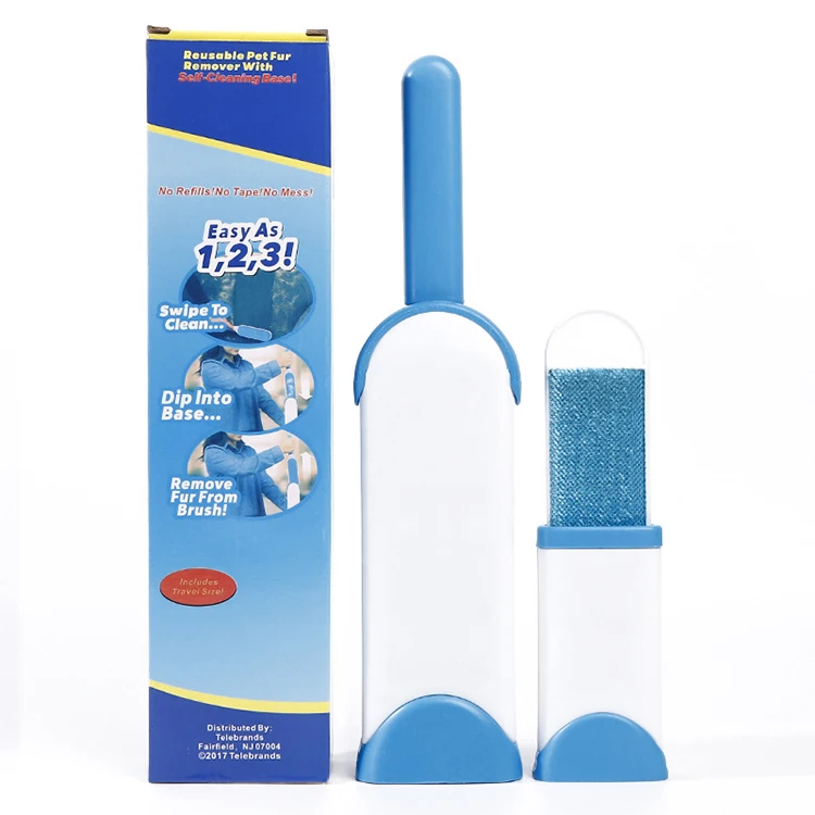 

Amazon Best Seller Dog Fur Remover Brush Pet Hair Remover Grooming Tool, Blue/grey