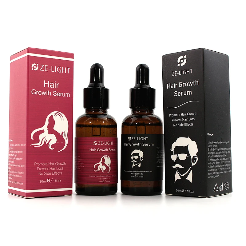 

Custom OEM ZeLight Serum Private Label Hair Growth Serum Organic Natural Hair Growth Oil For Women