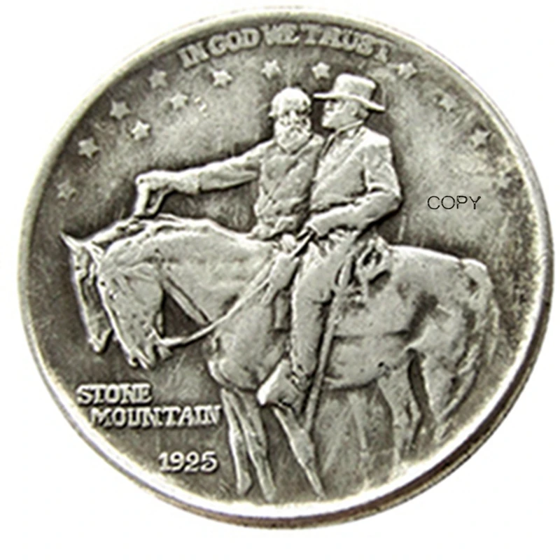 

1925 Stone Half Dollar Commemorative Silver Plated Reproduction Decorative Coins