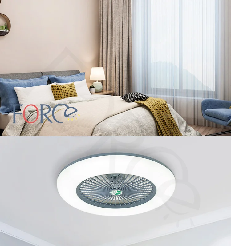 ABS Blades Traditional decorative lighting dimmable remote controller ceiling fan with led light