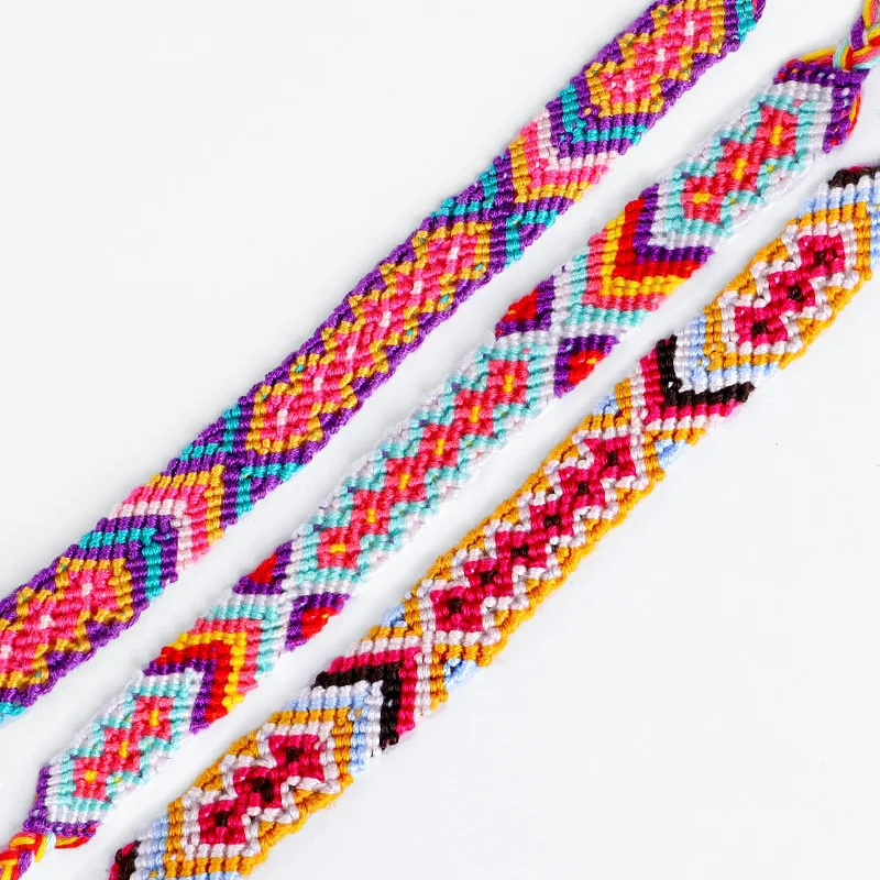 Custom Cotton Unisex Woven,Handmade Braided Adjustable Friendship