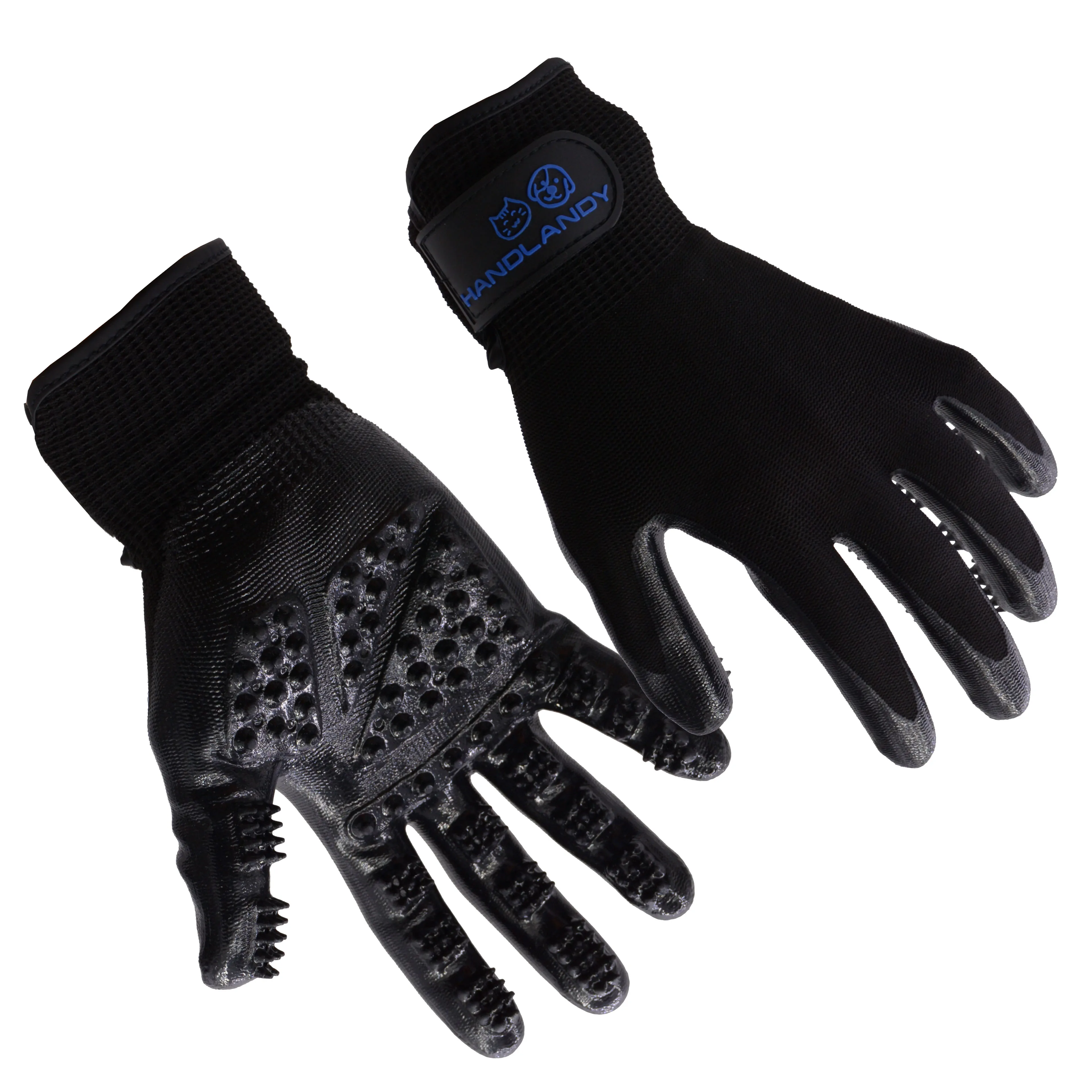 

HANDLANDY Pet Grooming Gloves Pet Gloves For Dog, Black Cat Horse Dog Pet Hair Remover Glove