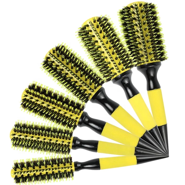

Hair Blow out Round Ceramic Hair Women Wavy Plastic Style Brush