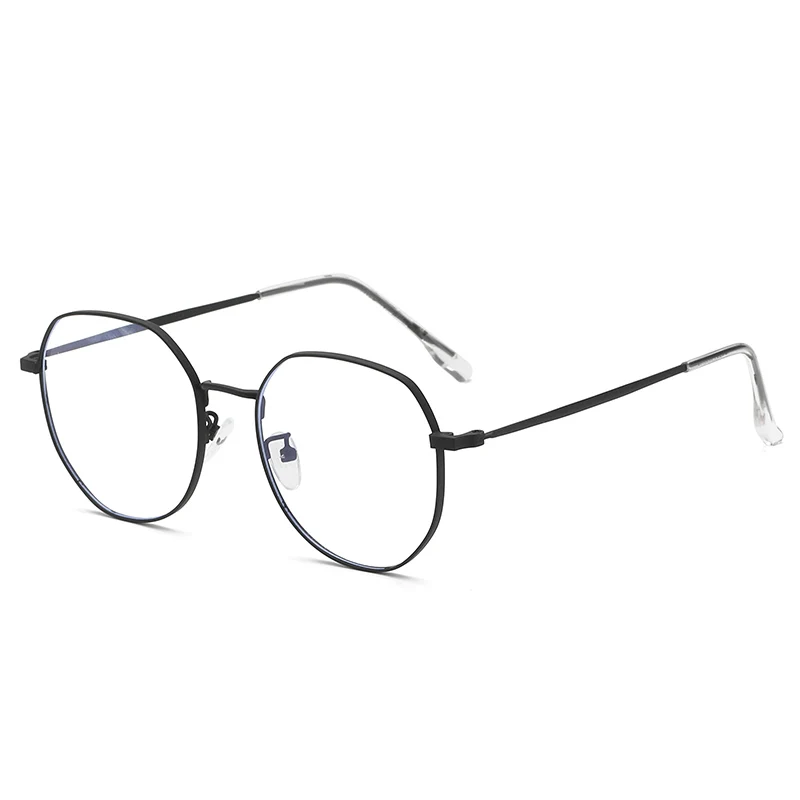 

New Round Frame Metal Elastic Paint Temperament Women Anti Blue Light Glasses Optical Eyeglasses Frames