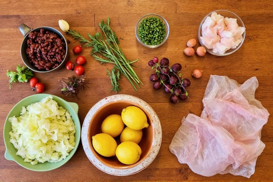 Barefoot Contessa turkey chili ingredients on wooden table