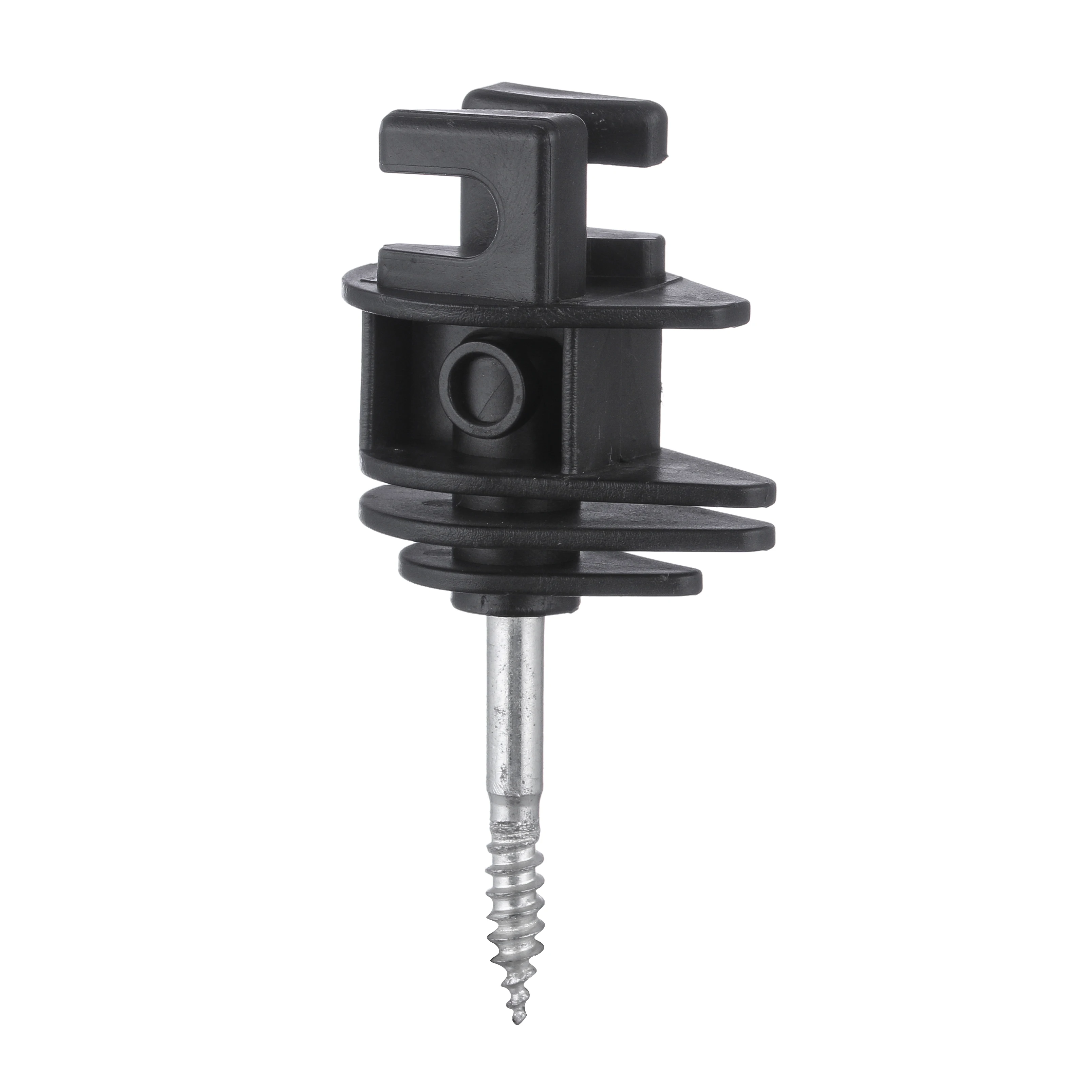 

Wholesale High Quality Garden/Animal farm Fencing Wood Post Screw-in Insulator INS085 Electric Fencing Insulator, Black or yellow