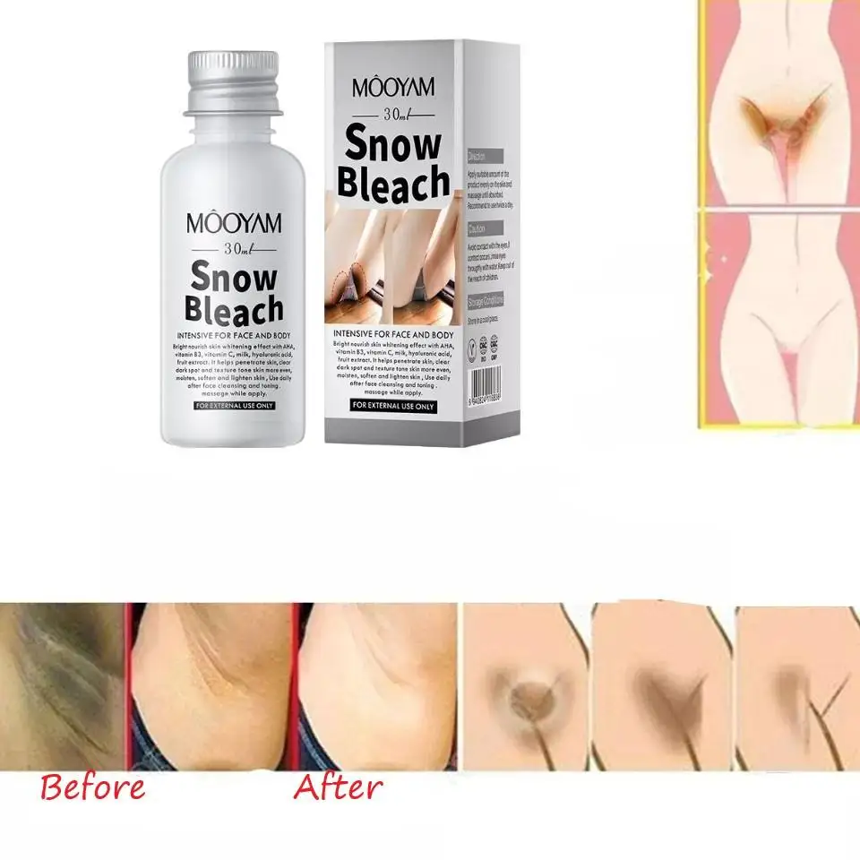 

OEM Best Popular 7 Days Efficient Snow Bleach Cream Private Part Underarm Whitening Lotion Skin Dark Spot Body Bikini