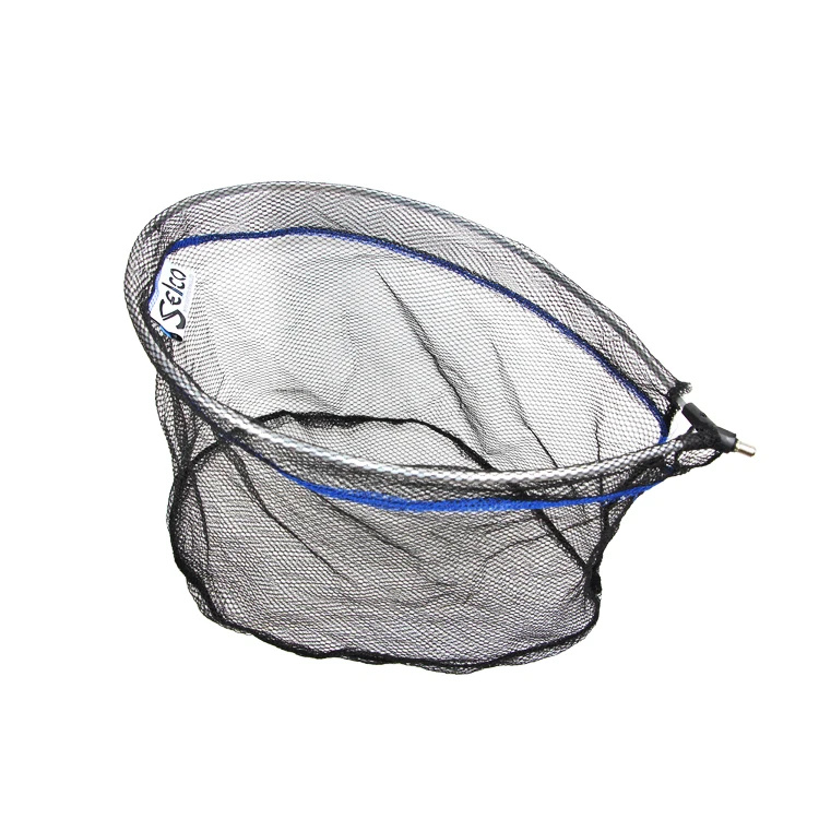 

Oval Shape PVC AL Black Carp Fishing Landing Net Fishing Net Head