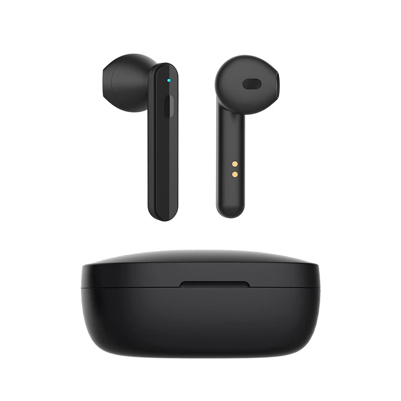 

In Stock Noise Canceling Dual Microphone Fingerprint 3D Stereo Half In-Ear Tws Wireless Earphones Earbuds