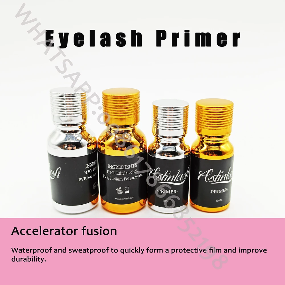Rose Gold Bottle Eyelash Extension Primer Glue Bonding Lash Strawberry