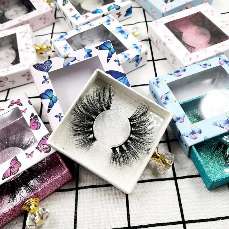 

Wholesale eyelash vendor the cheapest price 5D mink eyelashes with personalized packaging box