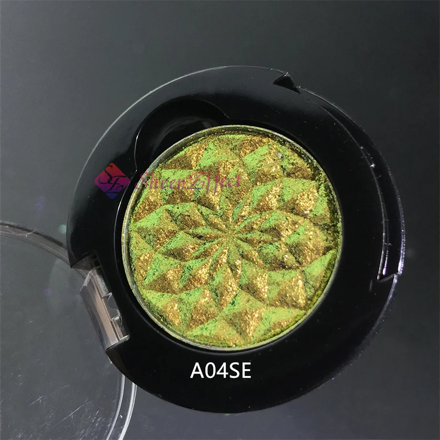 

sheeneffect OEM ODM gold chameleon chromatic eyeshadow metallic wet chameleon single eyeshadow pans