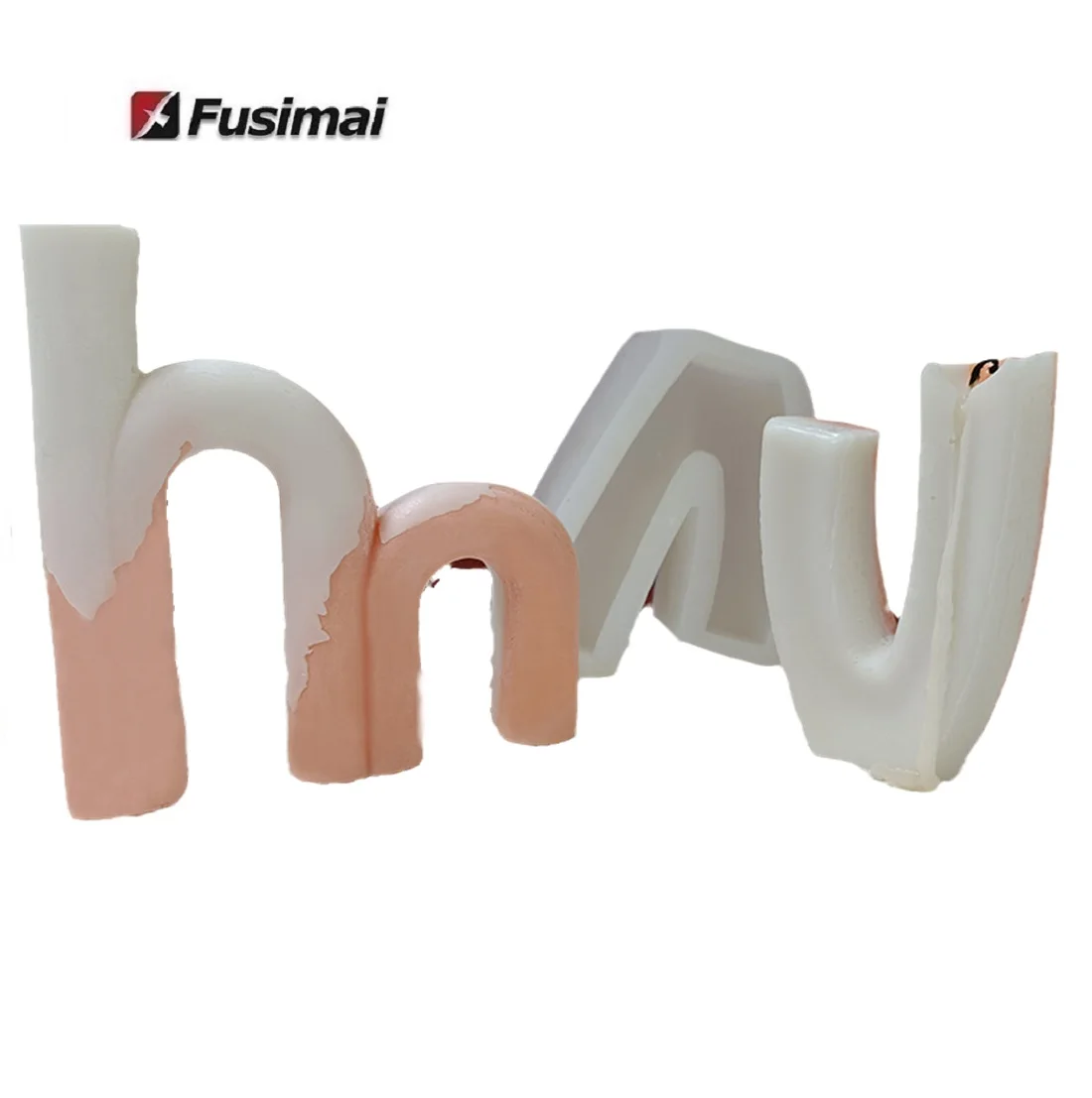 

Fusimai Geometric Scented Candles Mould 3d Geometry U-shaped Arch Candle Silicone Mold