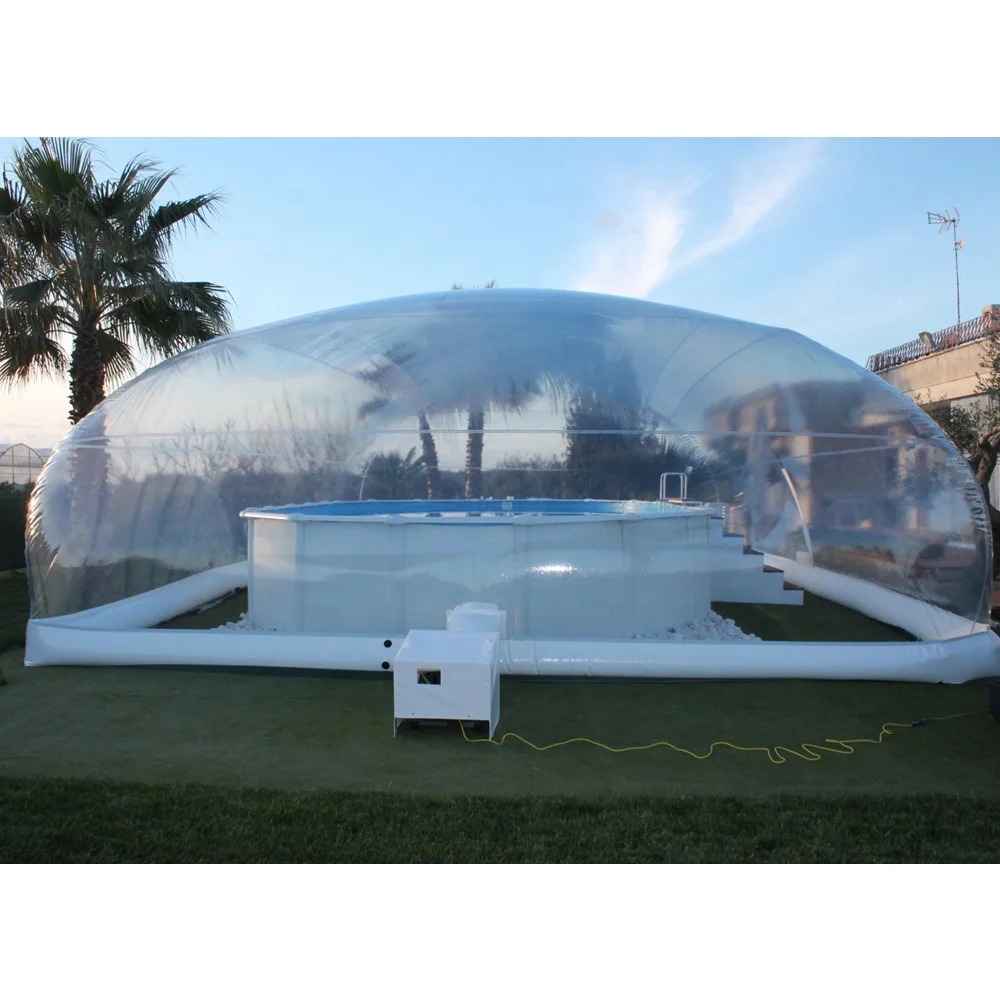

Commercial Grade use inflatable transparent tent for pools inflatable pool tent dome