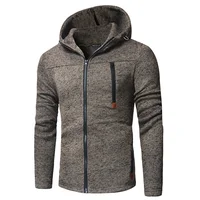 

Wholesale new fashion zipper hoodie jacket slim fit men hoodie