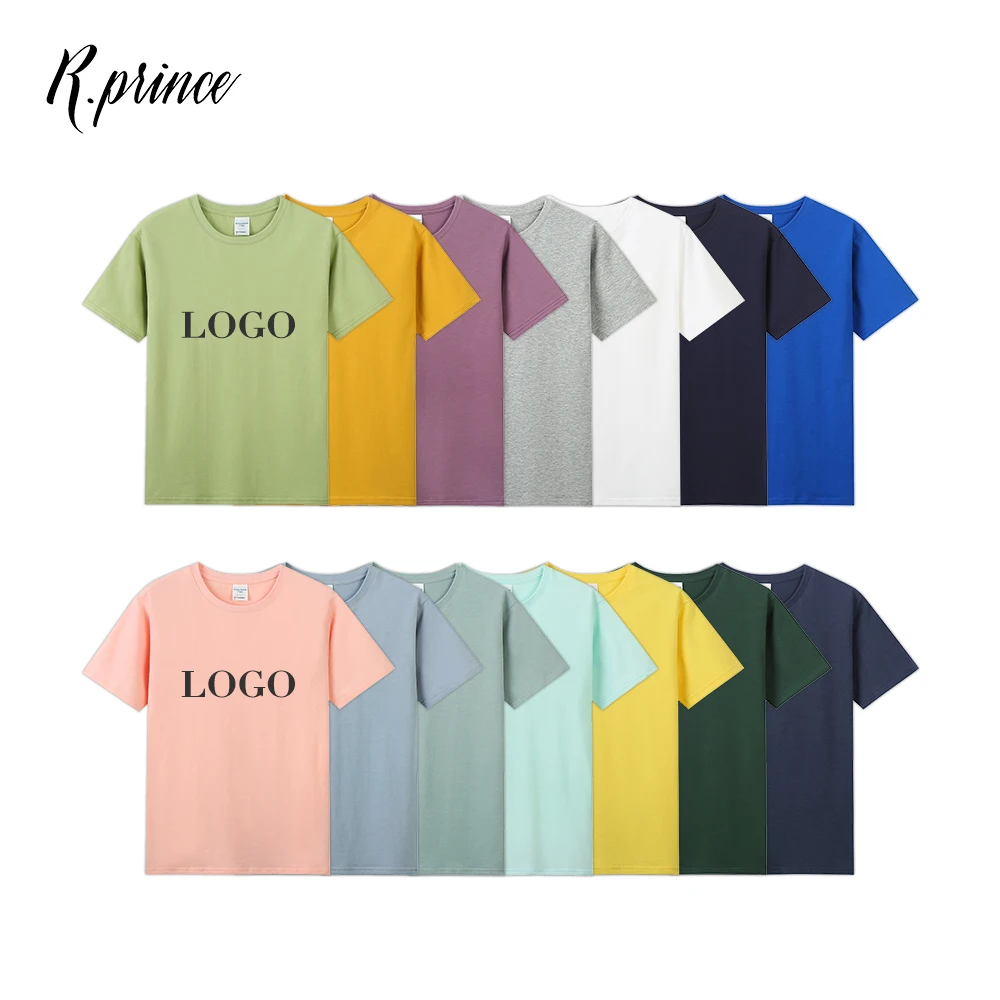 

R.prince Custom Mens Oversized Cotton Plain T Shirts Blank Women Unisex Tshirts With Logo Custom Logo Printed For Men