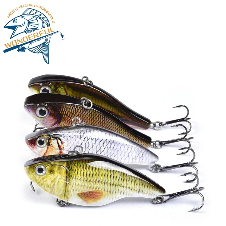 

Hot Selling 21g 75mm ABS Plastic Artificial Freshwater Saltwater Long Casting Sinking Seabass Fishing VIB Lure