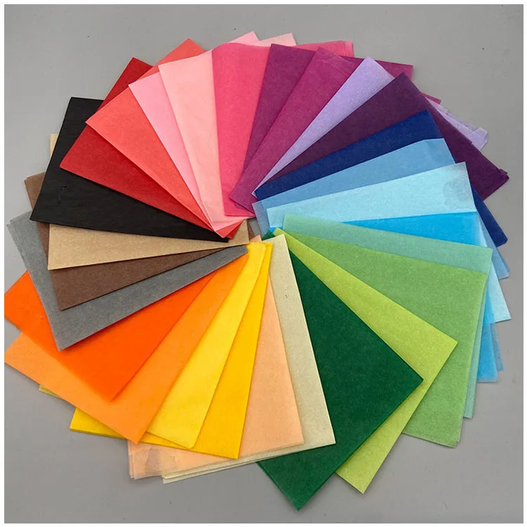 

Handmade Copy Paper flower Factory Wholesale Color Tissue Paper 17g Wrapping Paper