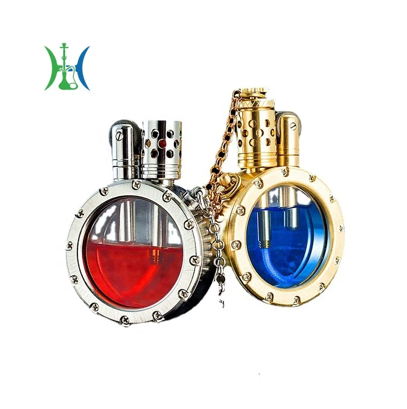 

Manual Pure Copper Kerosene Lighter Transparent Visual Oil Tank Round Portable Collection Antique Machine Smoking Gift (No Oil)