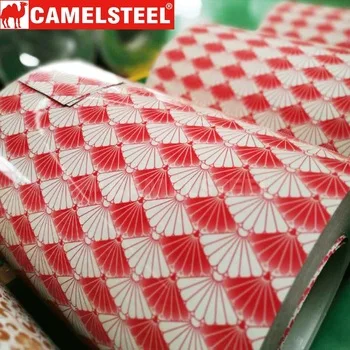 
Made in china 0.65mm printed flowers colour coated galvalume sheet for building material 