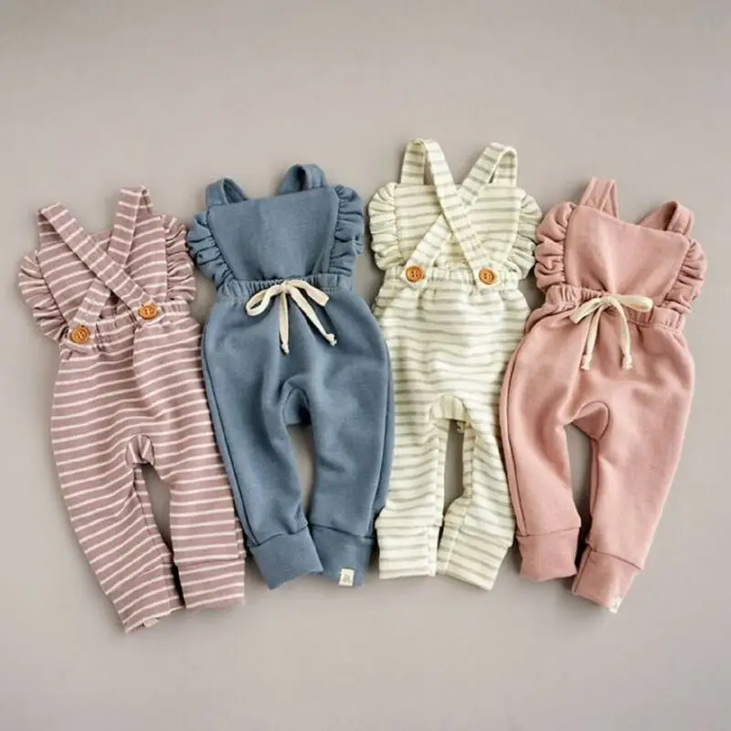 

Hot Deals Summer Striped Baby Rompers Girls Romper Clothes Newborn Boy Baby Jumpsuit