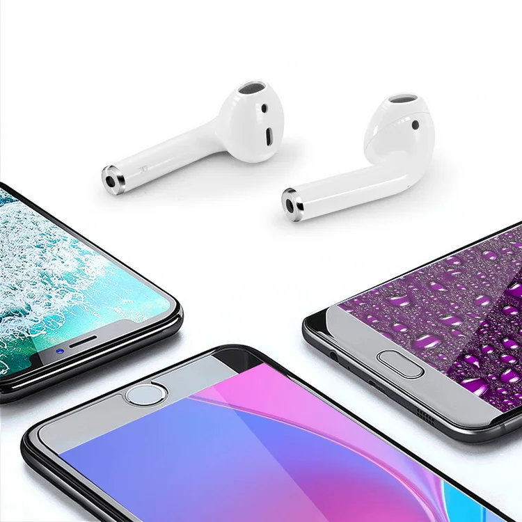 i7S Sports BT In-Ear Stereo Headphones Headset Sport Earbud With Mic Charge Box TWS mini Touch Control Wireless Headphones Blue - ANKUX.COM