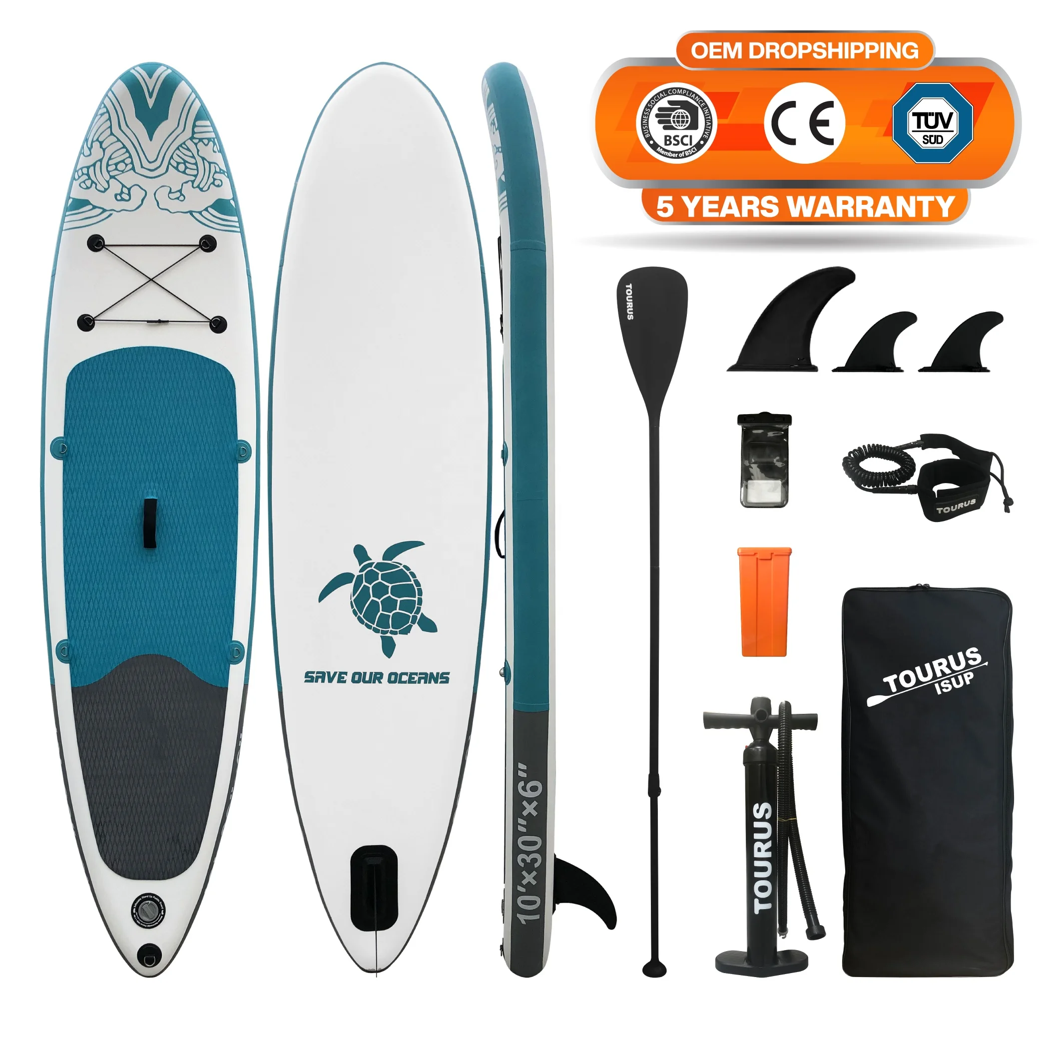 

TOURUS newly designed water surfboard paddle board