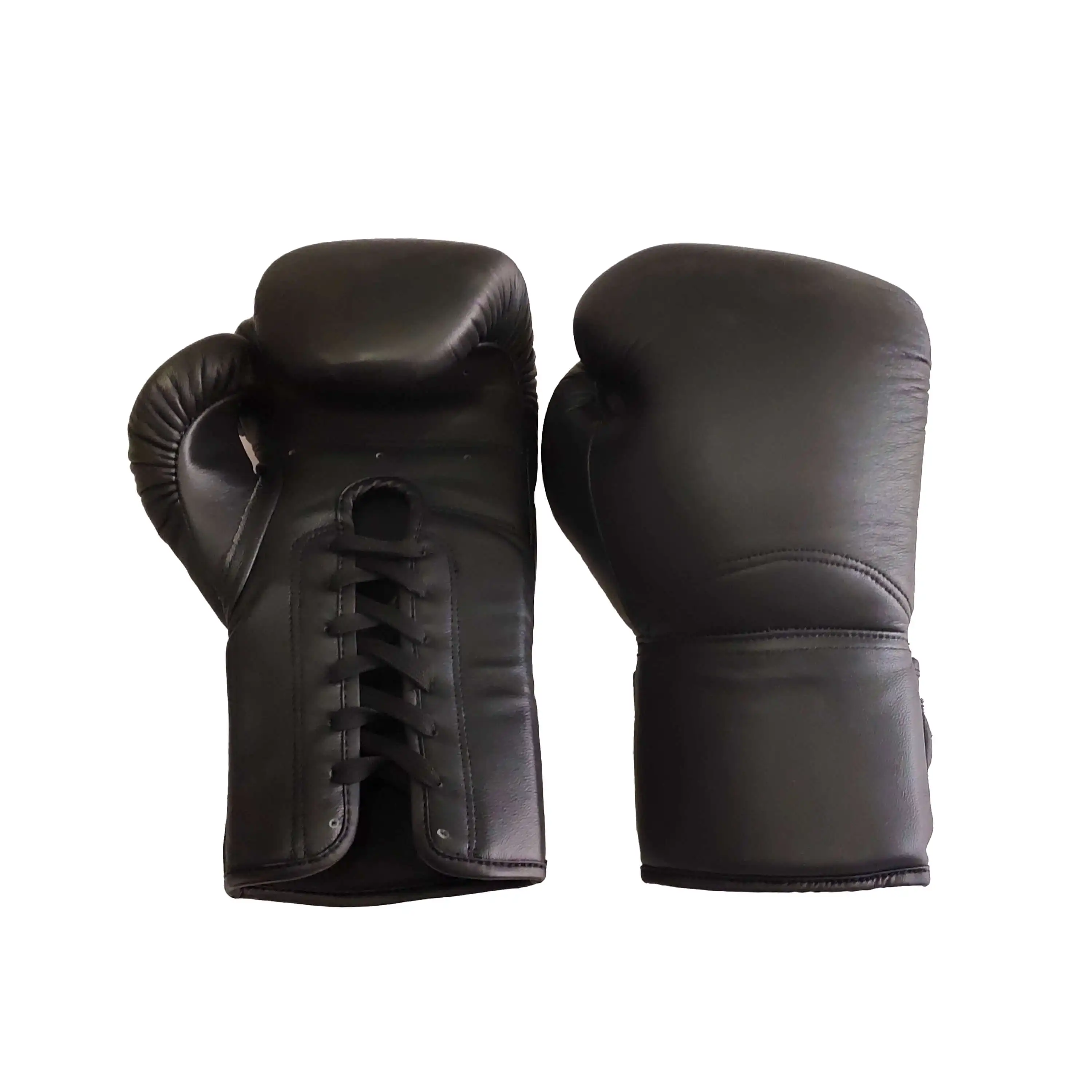 

Woosung wholesale lace up custom logo mini pu leather professional pro boxing gloves, White/black
