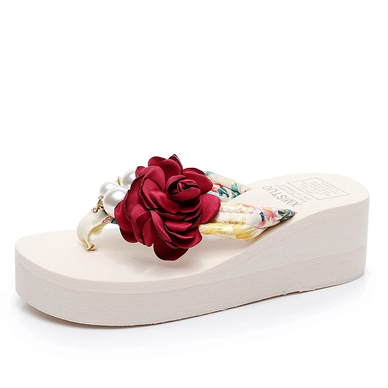 

Beautiful Flower Model Colorful Women Flip Flop Slipper Lady Sandals