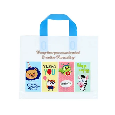 

Carrier Bags Hot Selling Plastic Shopping Bag Cheap Pe Die Cut Carry Bag, Various color