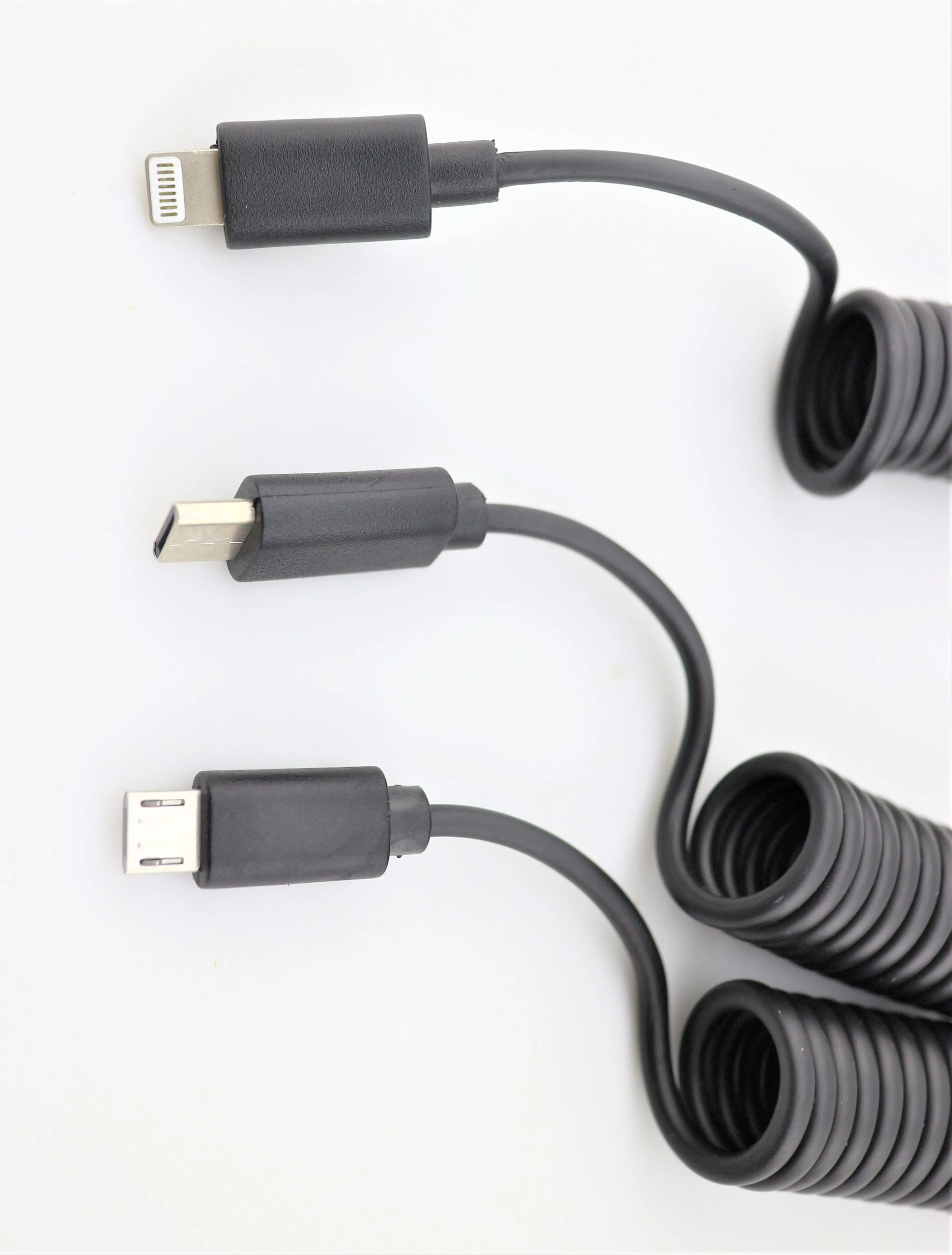 USB spring charging cable TYPE-C MICRO USB C 3.1 PD 3A 15V Charging Extension Cable Magnetic Surface 3/4/5/6 Connector male to - ANKUX.COM