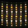 Super bright mini angle star led string lights battery power operated for party star and angle Non-woven fabric shape SDD-215