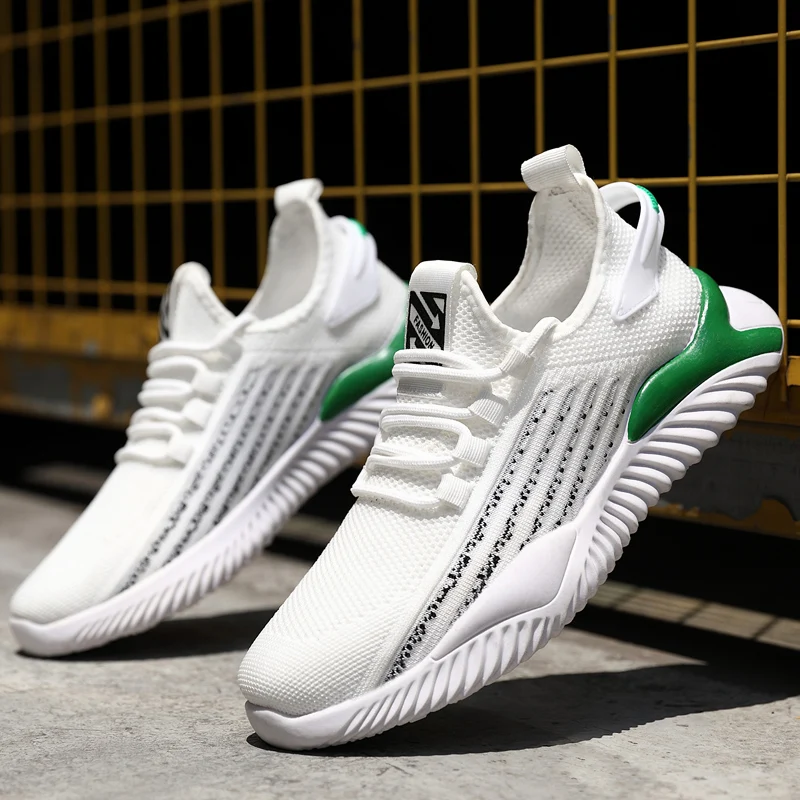 

2021 custom sport white sneakers custom running shoes for men, White, black
