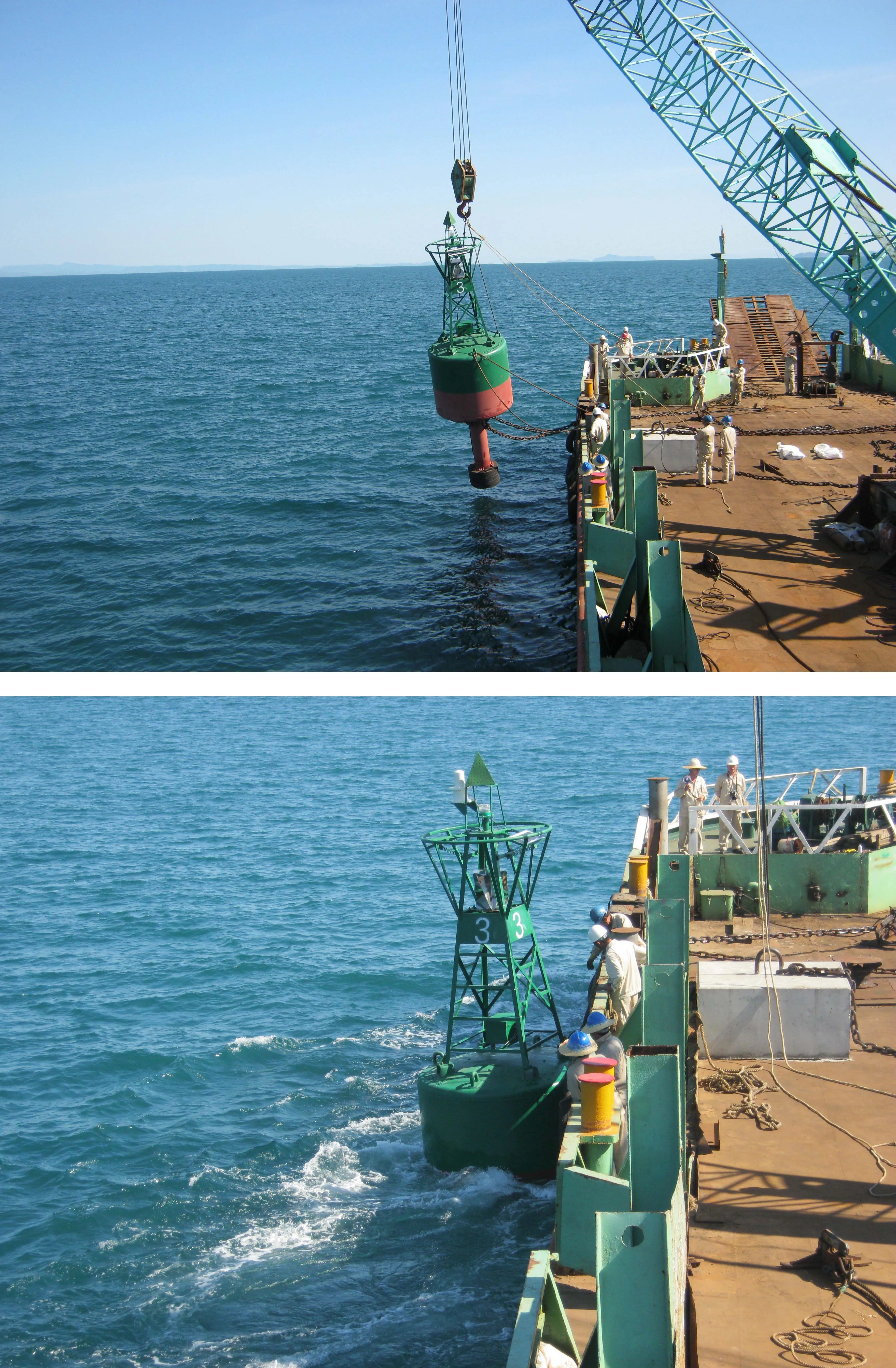 2.4m Diameter Deep Water Offshore Navigation Marine Mooring Buoy Iala