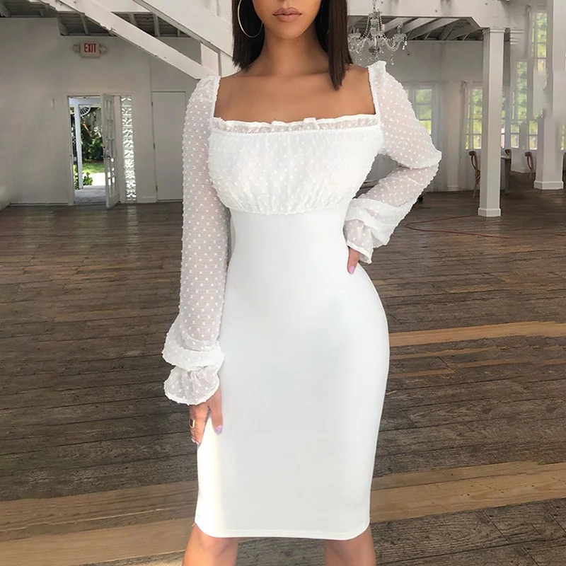 

2021 Women's White Sexy plus size Fashion Evening Dresses elegant casual Summer Women Clothing Dress