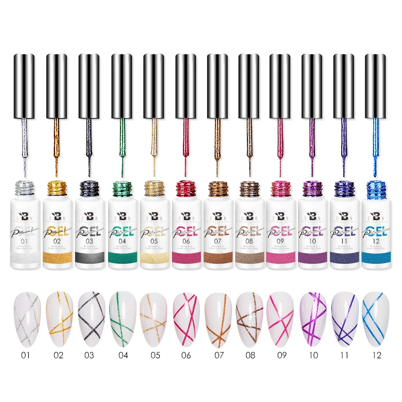 

Nail Gel Supplies Liner Art Nail Gel Paint Soak Off Painting Uv Gel Nail Polish Set