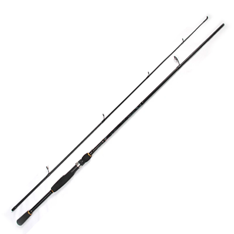 

low price wholesale fiber 2 piece fishing rod 1.8m 2.1m 2.4m 2.7m, Black