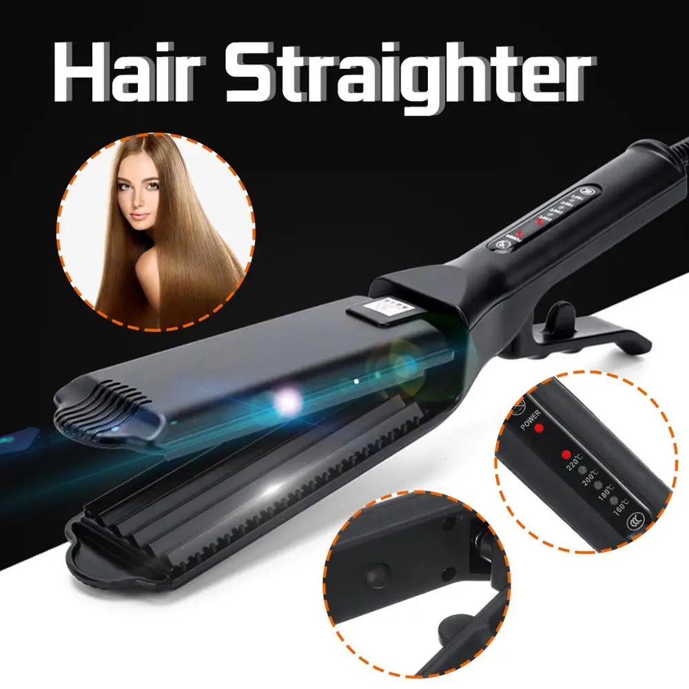 

Professional Dry Wet Hair Straightener Four Speed Temperature Control Tourmaline Ceramic Corn Clip Straightening Iron