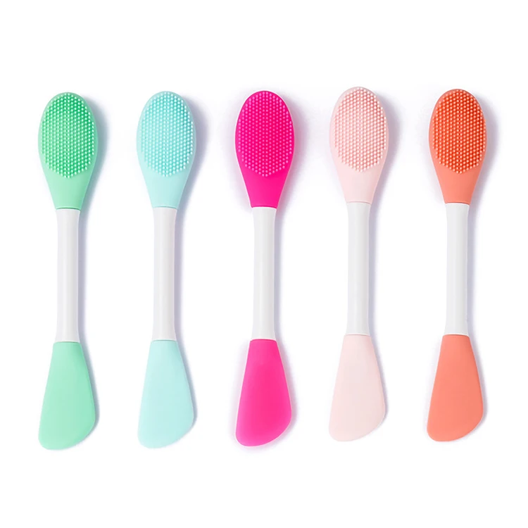 

High Quality Skin Care eye makeup brush Portable Silicone Makeup Facial Brush, White, pink, blue